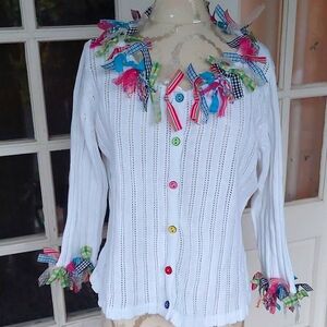 Design Options by Philip & Jane Gordon Colorful Cardigan